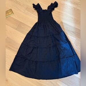 Hill House Navy Blue Brocade Ellie Nap Dress